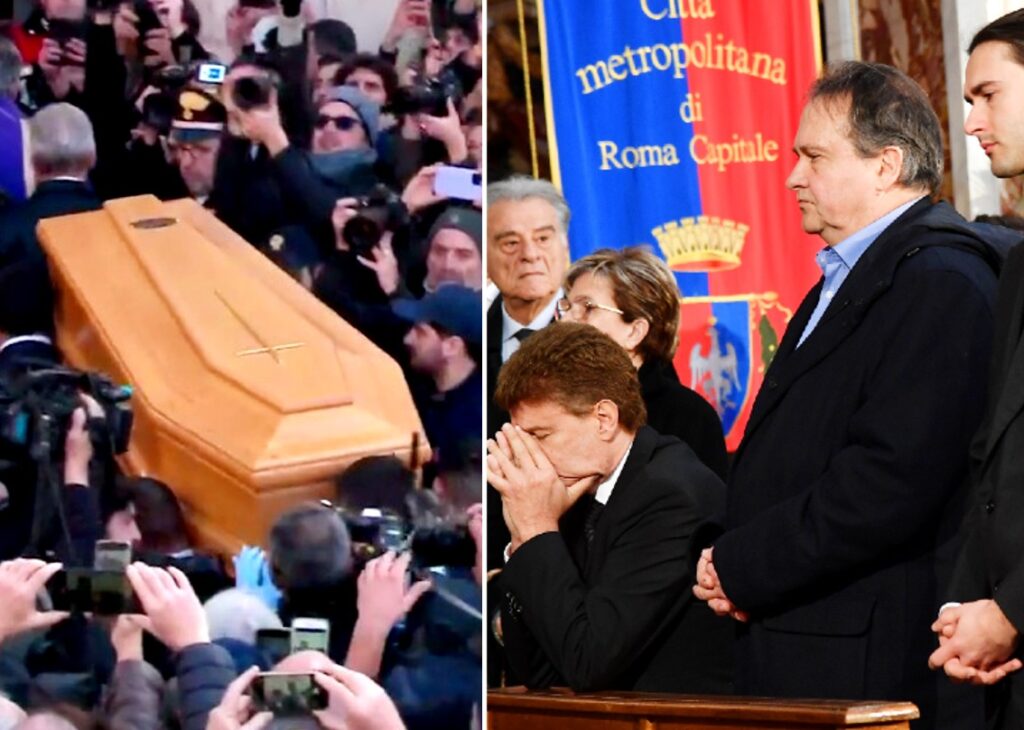 L'ultimo saluto a Gina Lollobrigida, volti tv e familiari 'in guerra' ai funerali in piazza del Popolo a Roma