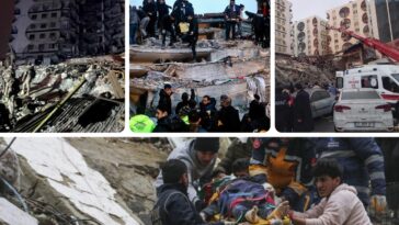 Centinaia di persone uccise nel terremoto in Turchia.