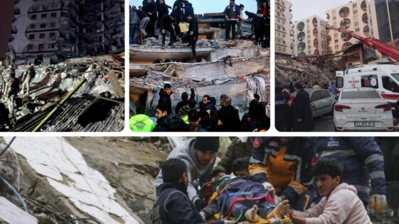 Centinaia di persone uccise nel terremoto in Turchia.