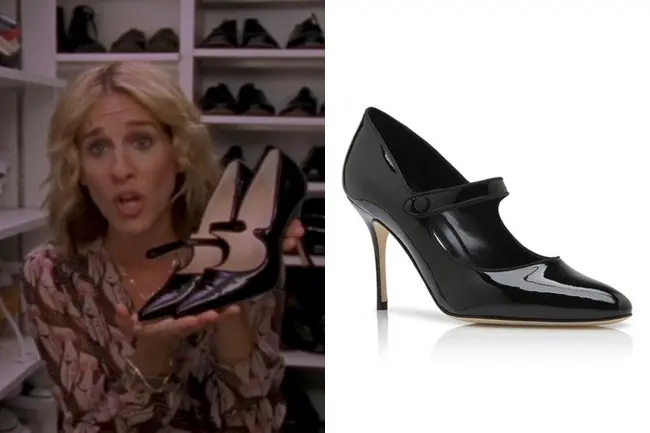 Carrie Bradshaw's Manolo Blahnik Campy Pumps, $745