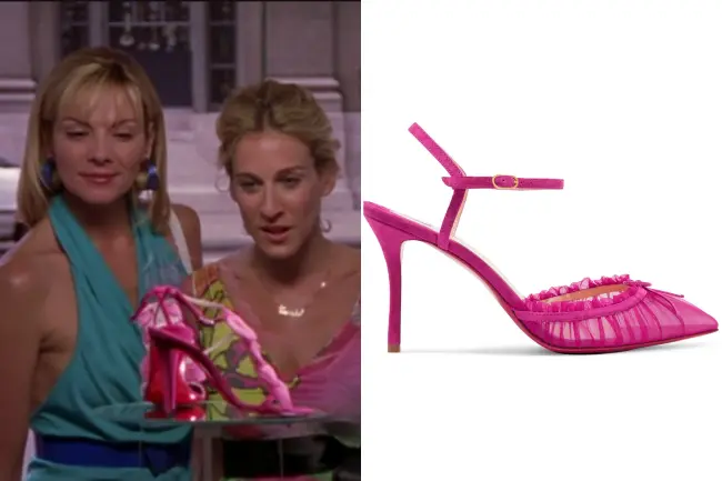 Carrie Bradshaw's Christian Louboutin Travalata Pumps, $895
