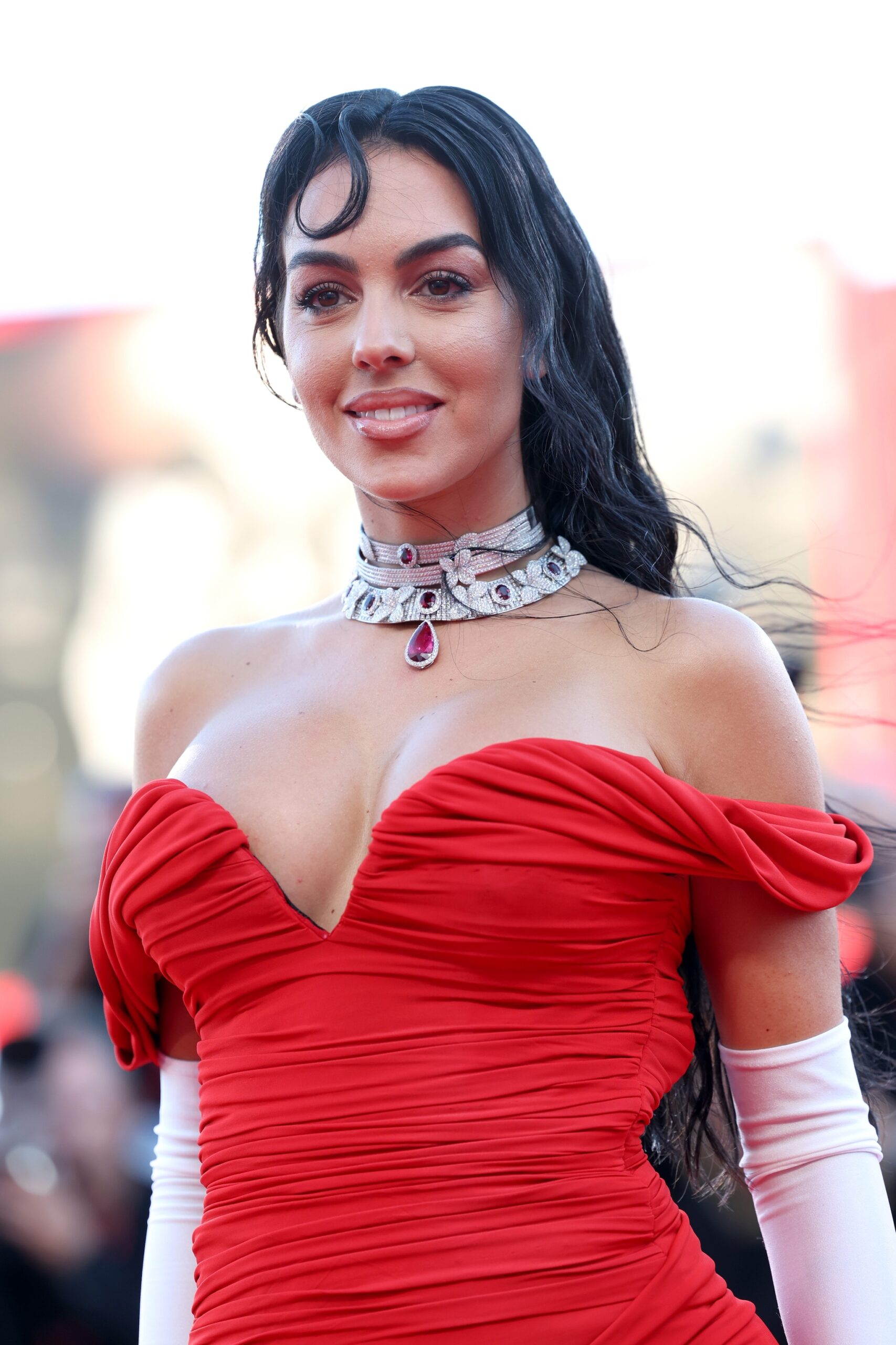 Georgina Rodriguez con gioielli Pasquale Bruni