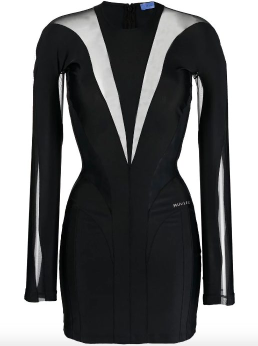 Annalisa in un minidress Mugler Abito Mugler di Annalisa