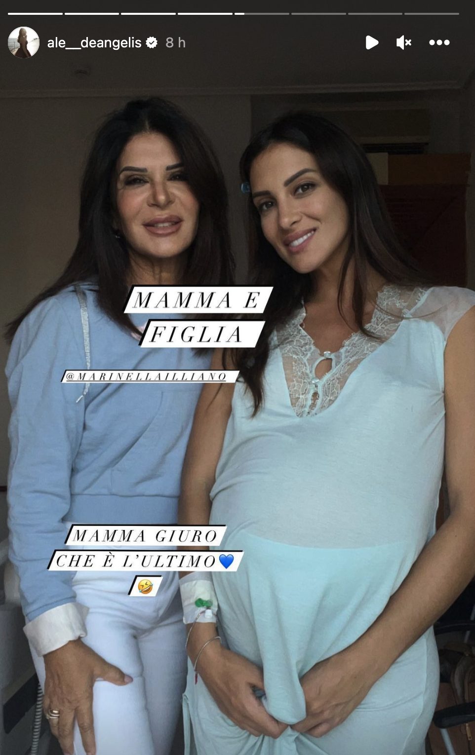 Il piccolo Ascanio, il quarto figlio di Alessandra De Angelis e Emanuele D’Avanzo