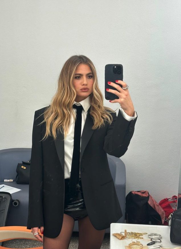 Cristina Marino in Giorgio Armani