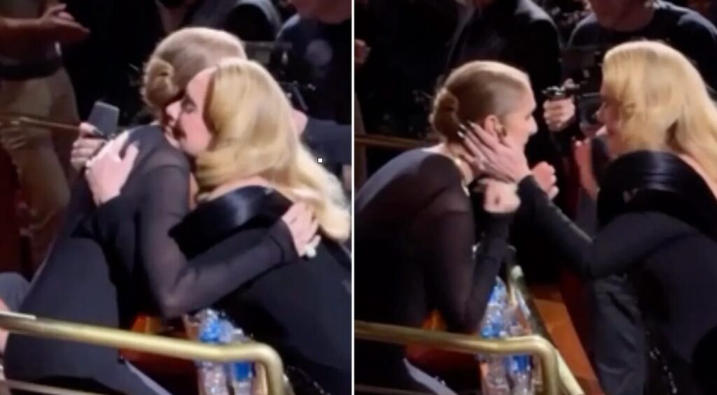 Adele, l'abbraccio commovente con Céline Dion: "La mia persona preferita"